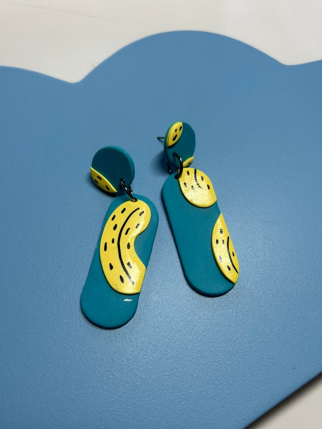 banana earrings long - The Argentum Design Co
