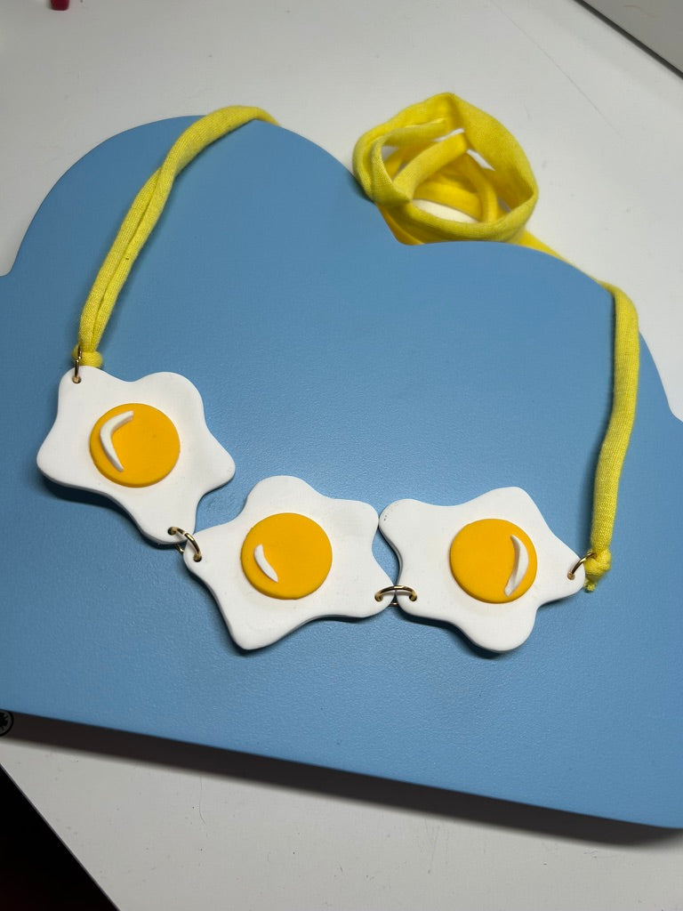 egg necklace - The Argentum Design Co