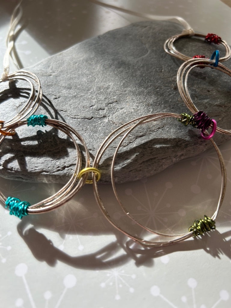 Silver Circle Necklace - The Argentum Design Co