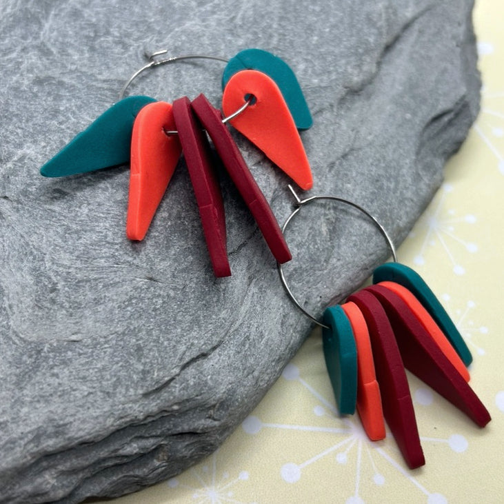 Fiesta ear hoops - The Argentum Design Co