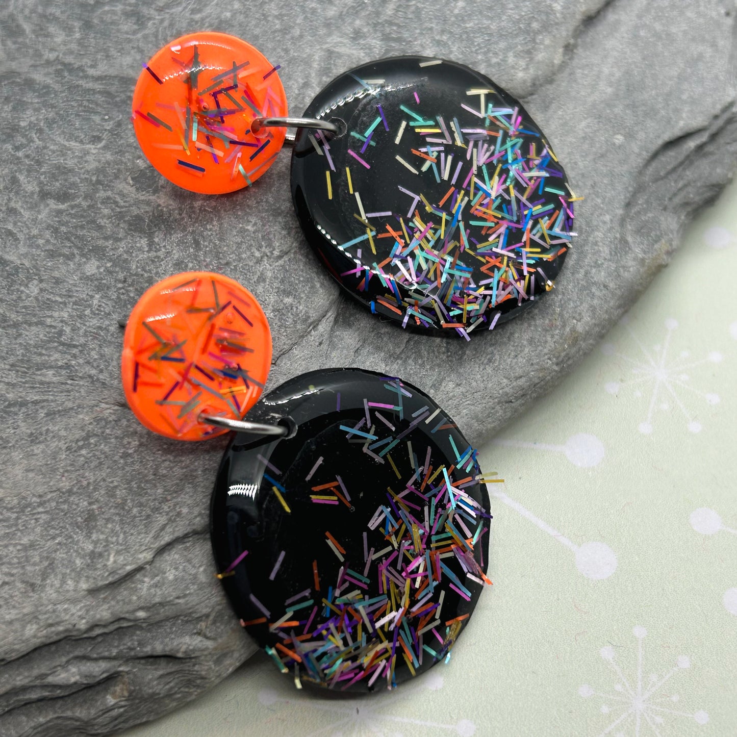 Glitterati super shiny earrings - The Argentum Design Co