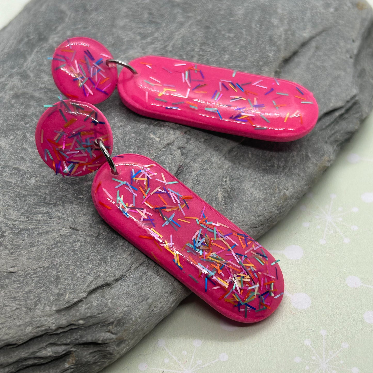 Glitterati super shiny earrings - The Argentum Design Co