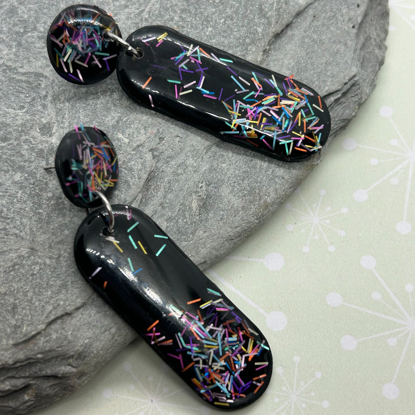 Glitterati super shiny earrings - The Argentum Design Co