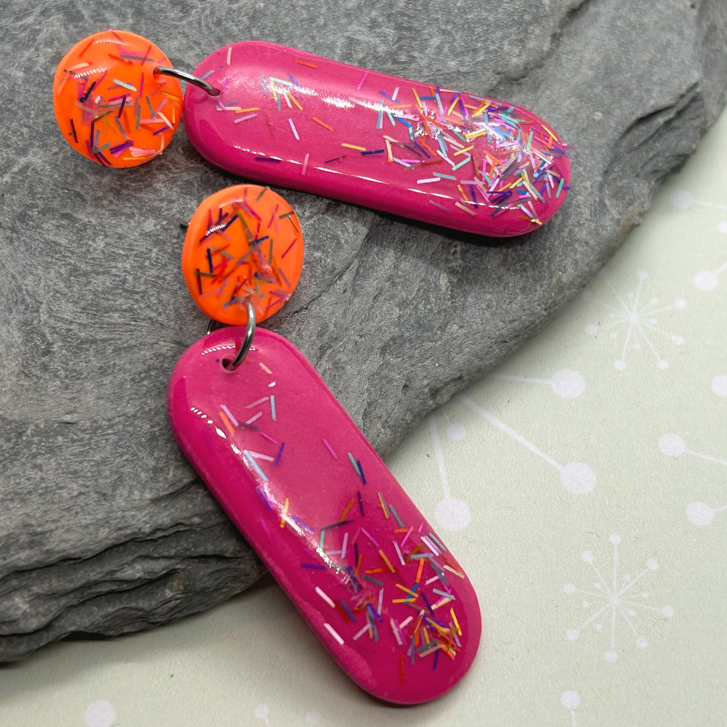 Glitterati super shiny earrings - The Argentum Design Co