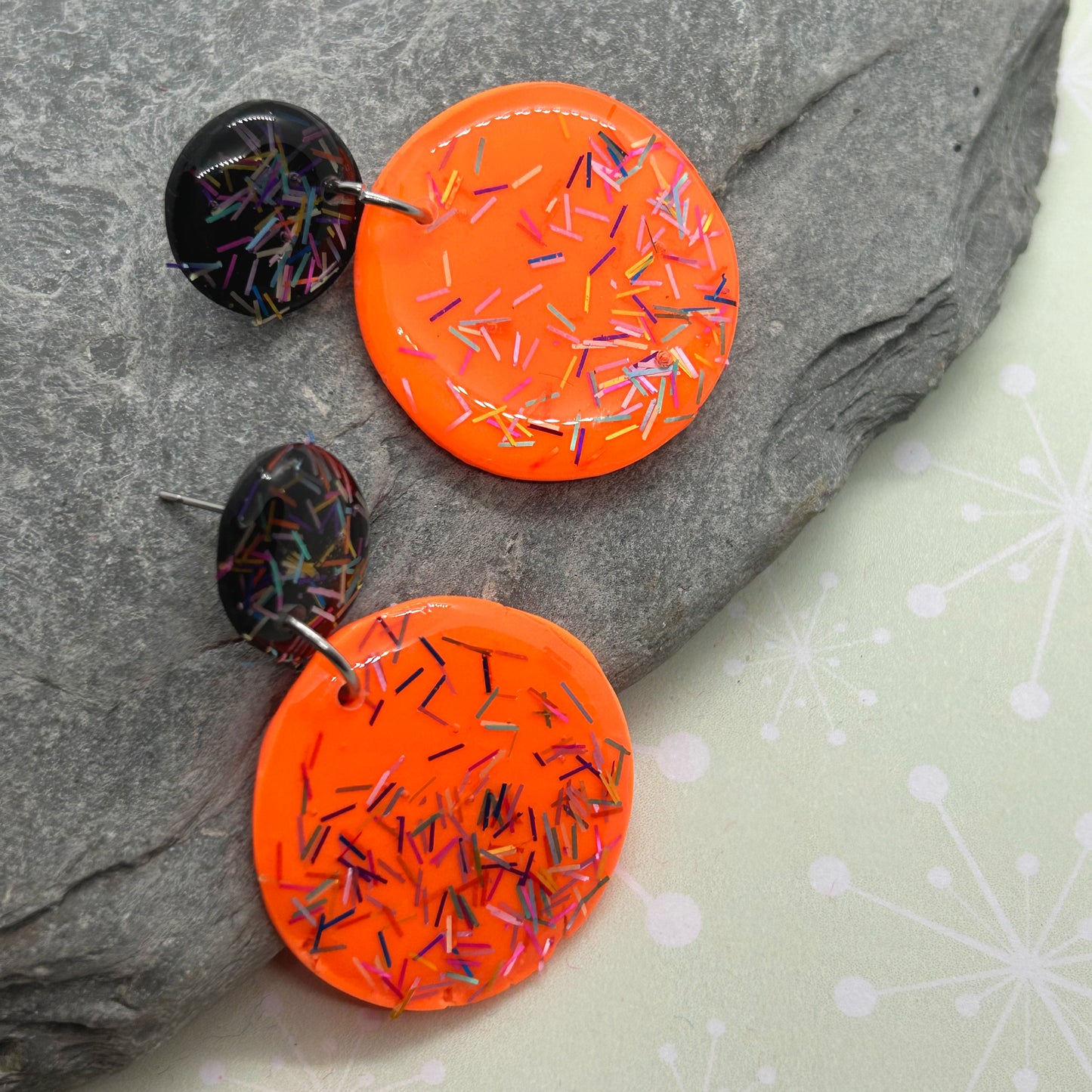 Glitterati super shiny earrings - The Argentum Design Co
