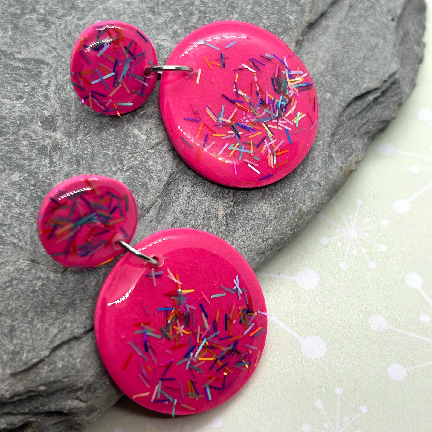 Glitterati super shiny earrings - The Argentum Design Co