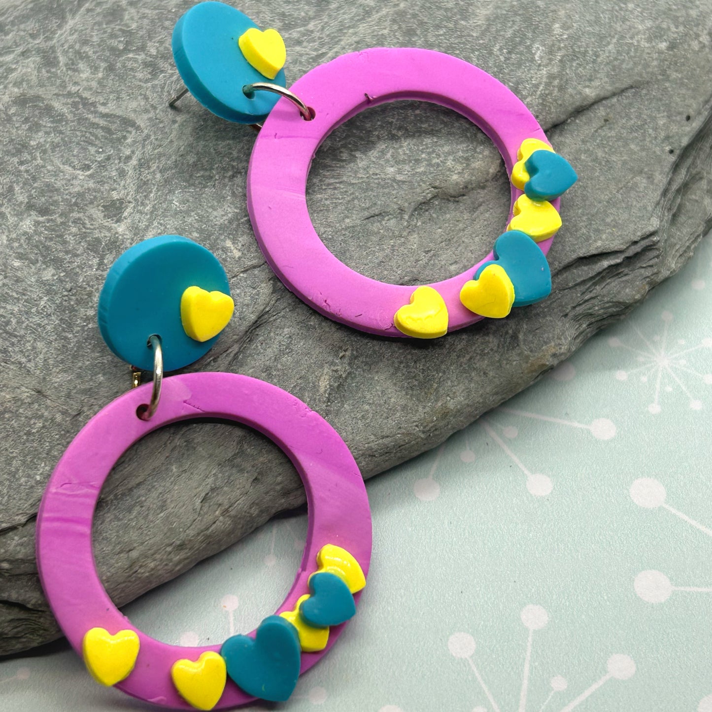 Love heart hoops earrings - The Argentum Design Co