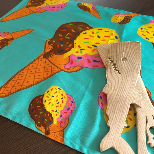 Ice Cream Tea Towel - The Argentum Design Co