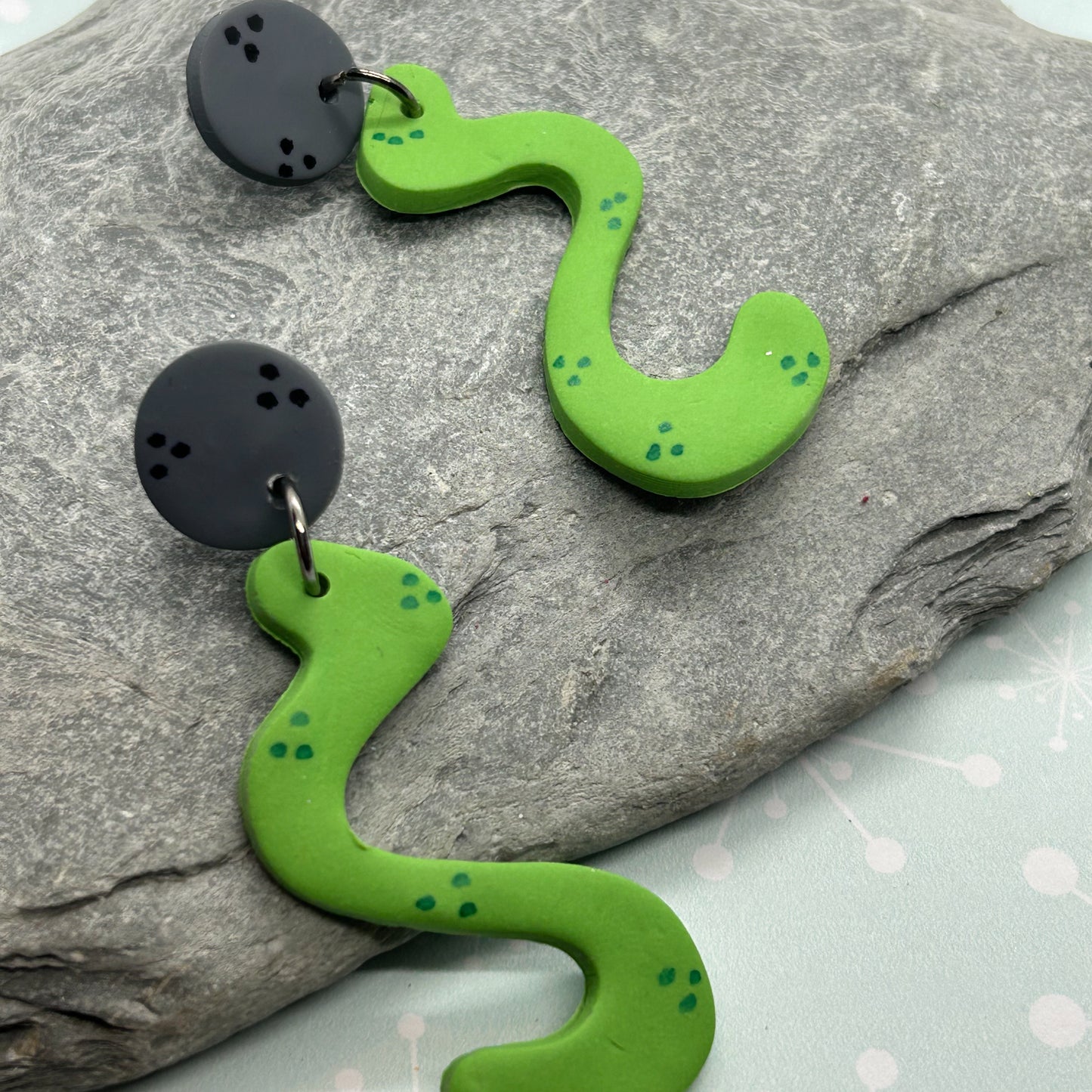 Jelly Snake Stud drop Earrings - The Argentum Design Co