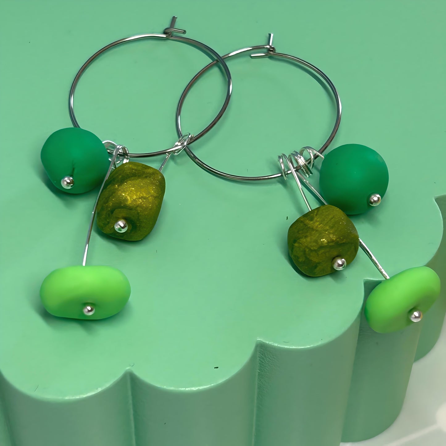Lollipop Drop Hoop earrings - The Argentum Design Co