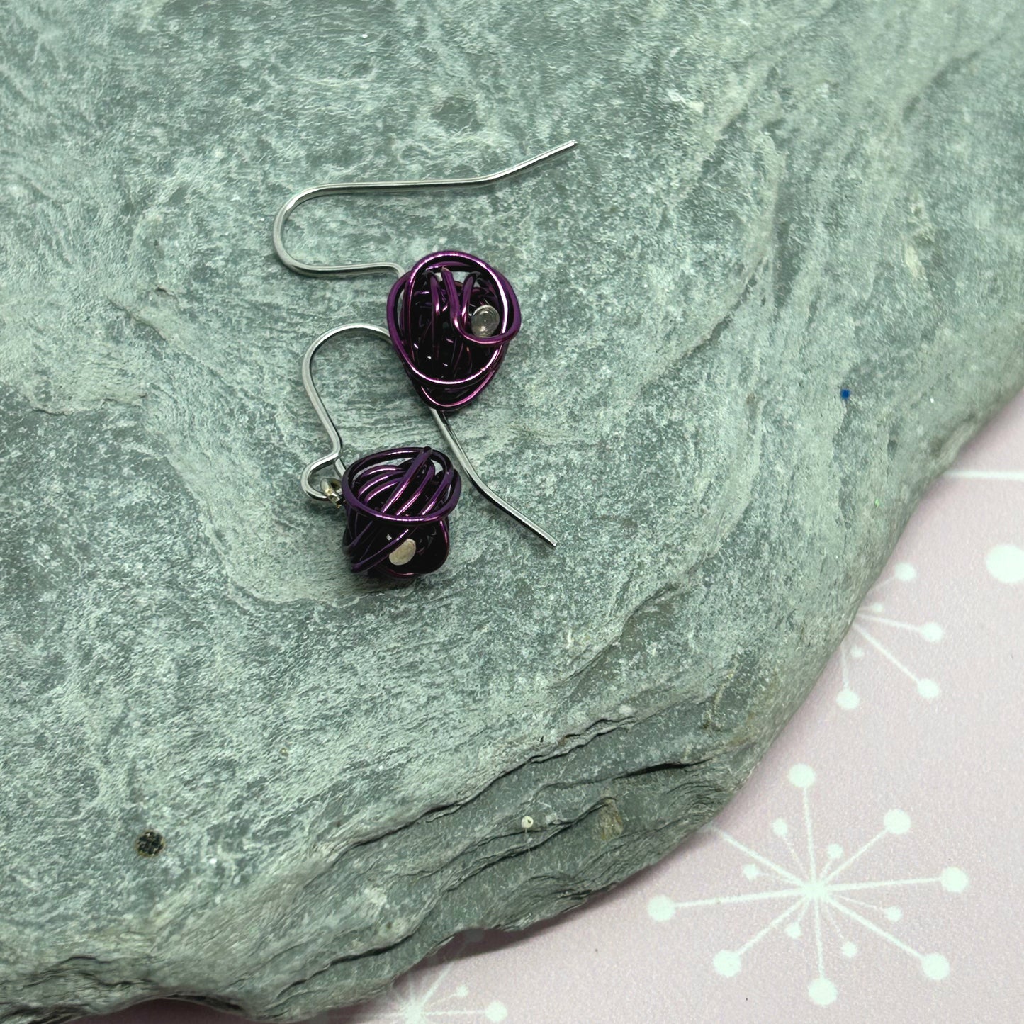 You're winding me up mini ball dangles - The Argentum Design Co