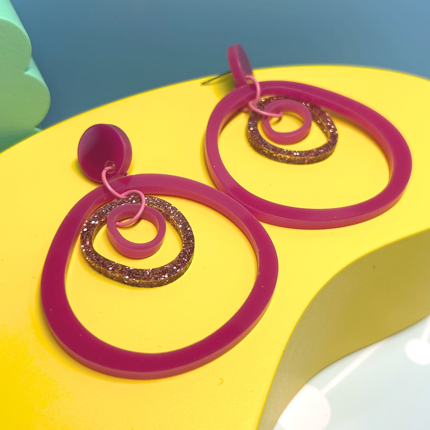 Wonky Hoops - The Acrylic Edit - The Argentum Design Co