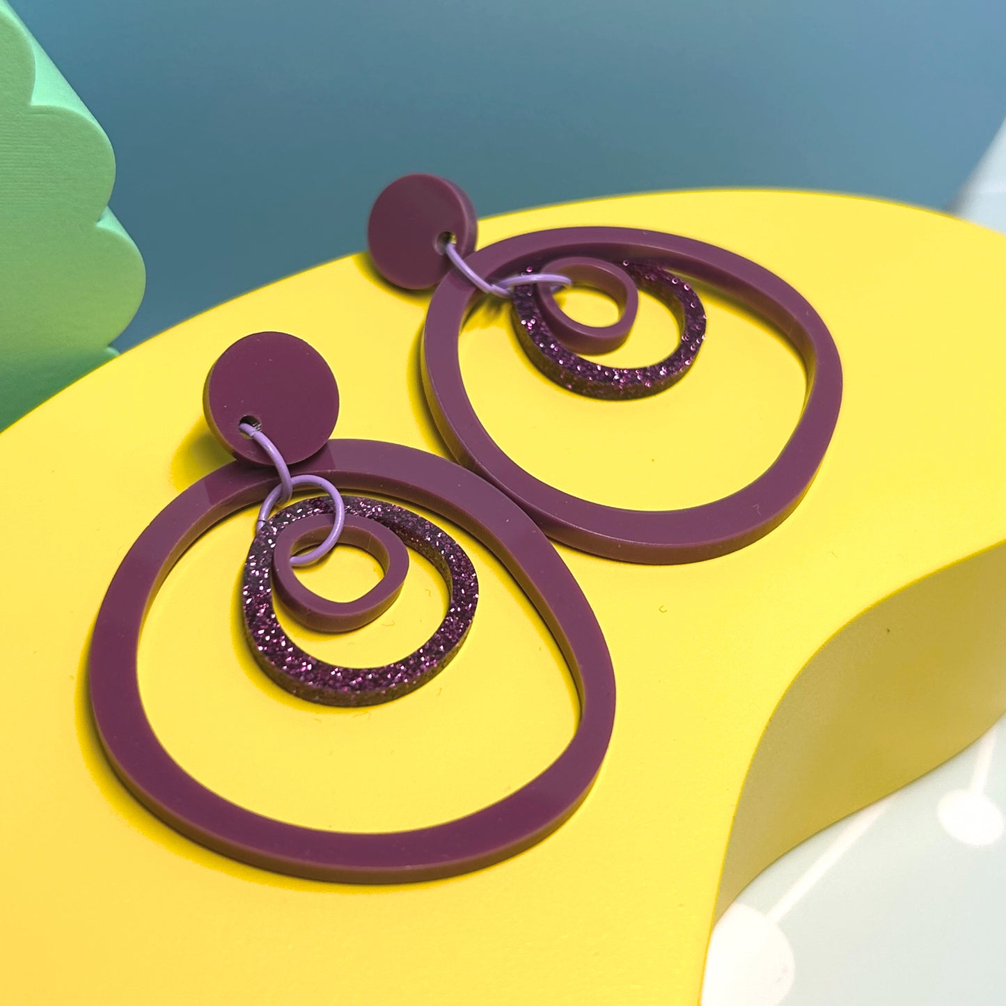 Wonky Hoops - The Acrylic Edit - The Argentum Design Co