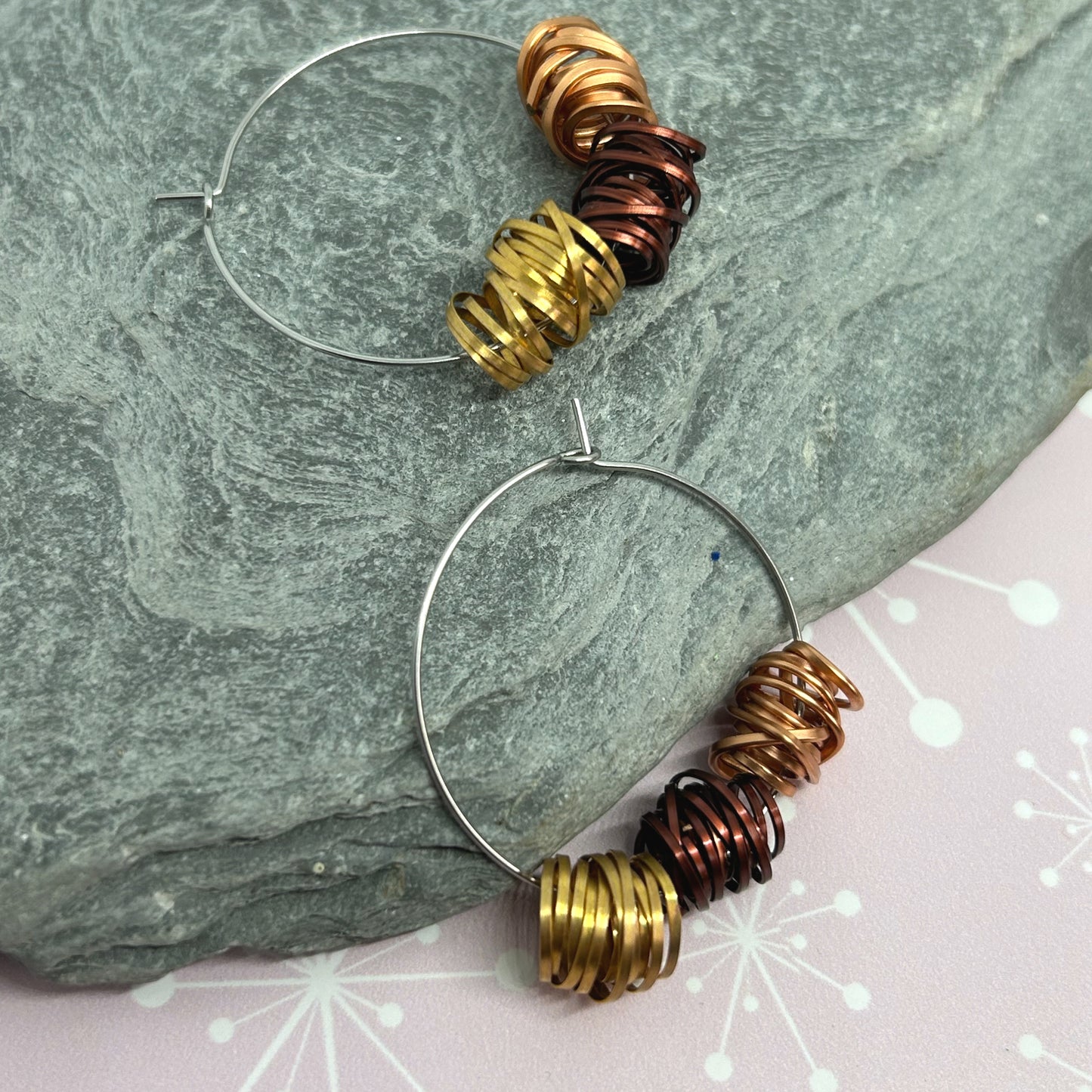 You're Winding me up! - 3 drop hoops - The Argentum Design Co