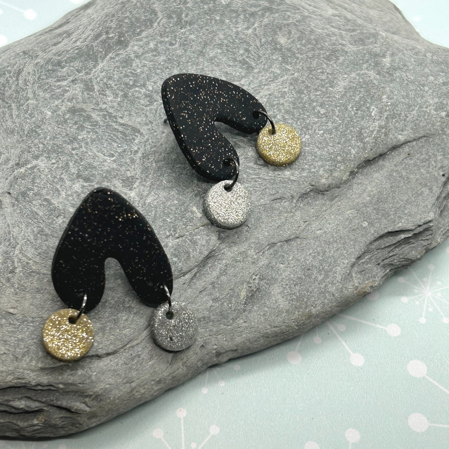 Upside heart stud earrings - The Argentum Design Co