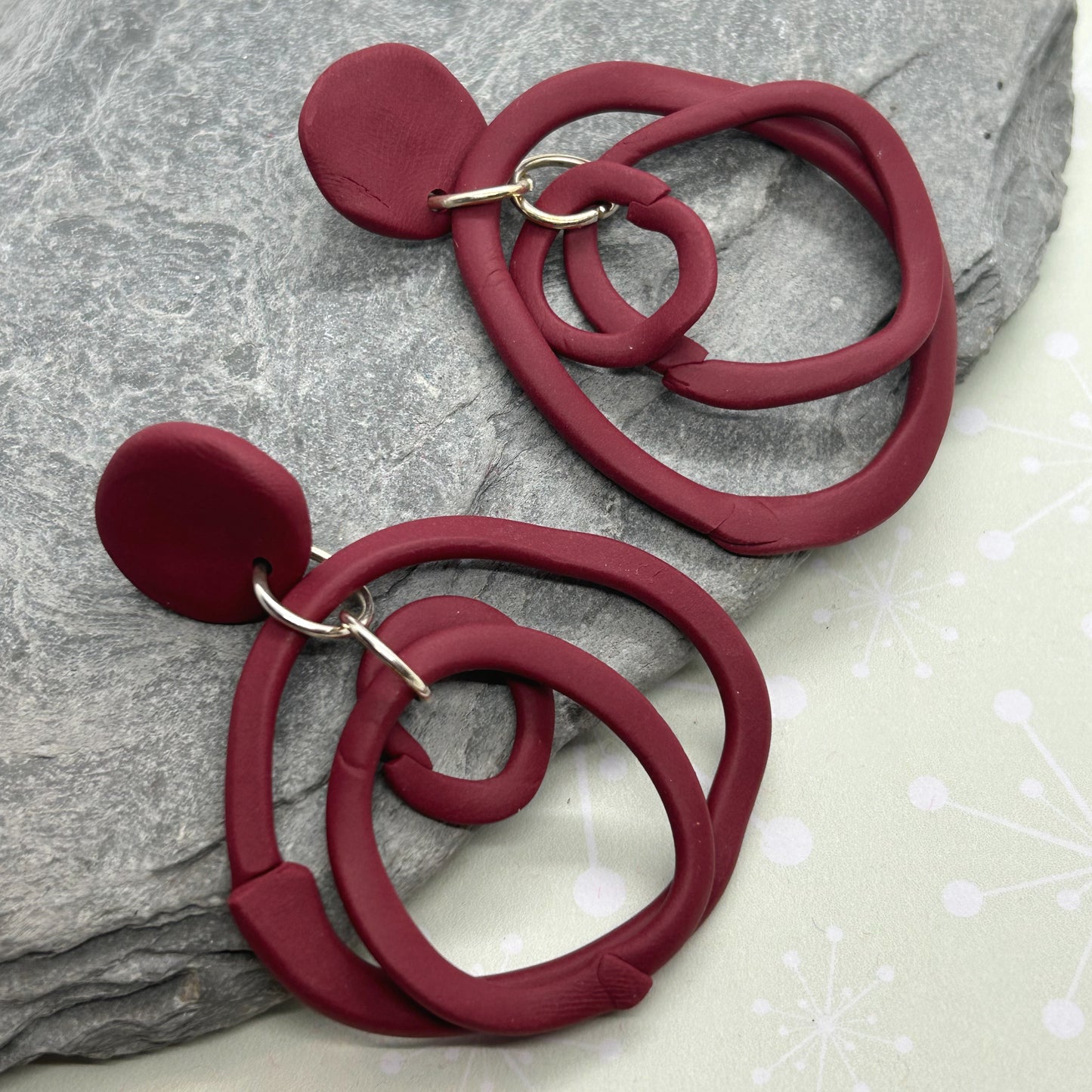 Flat Wonky Hoop Earrings - The Argentum Design Co