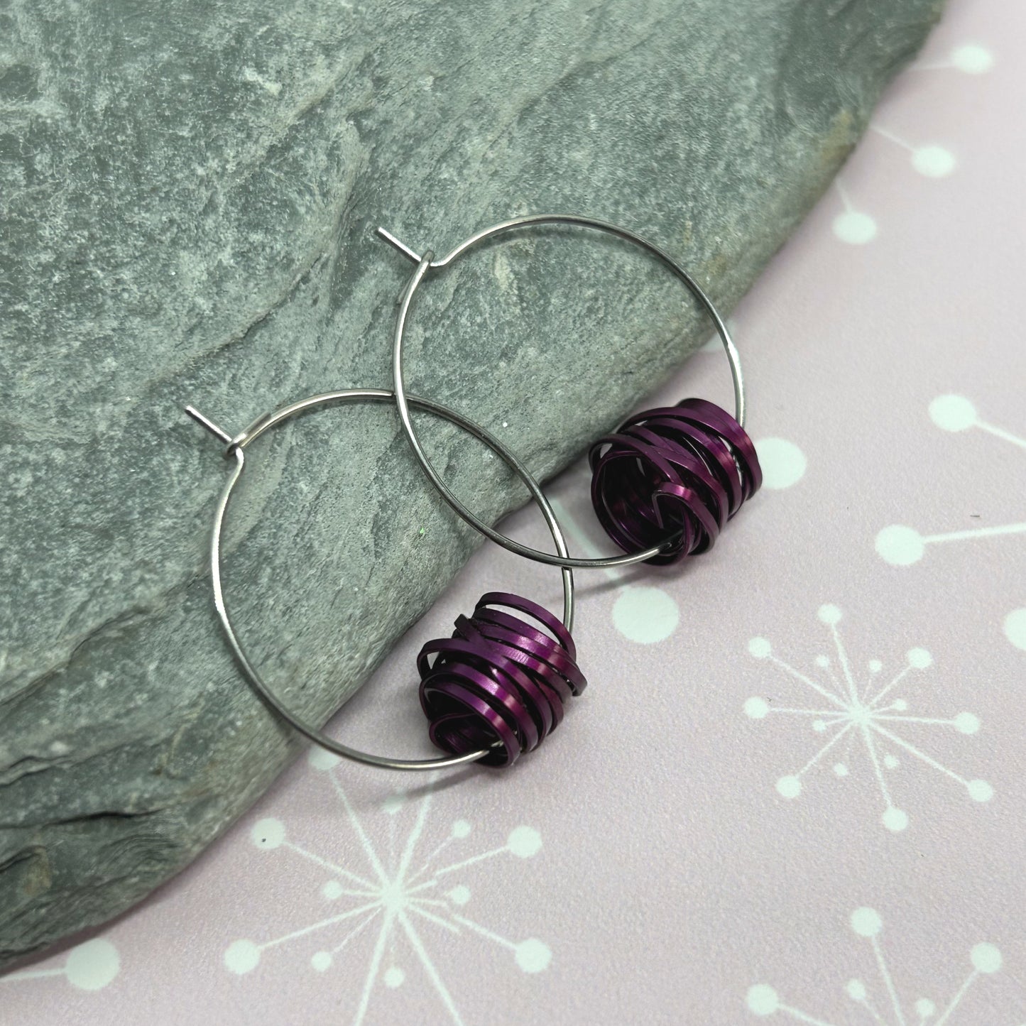 You're winding me up ear hoops - The Argentum Design Co