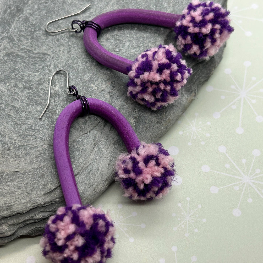 Pompidous Pom Pom Earrings - The Argentum Design Co