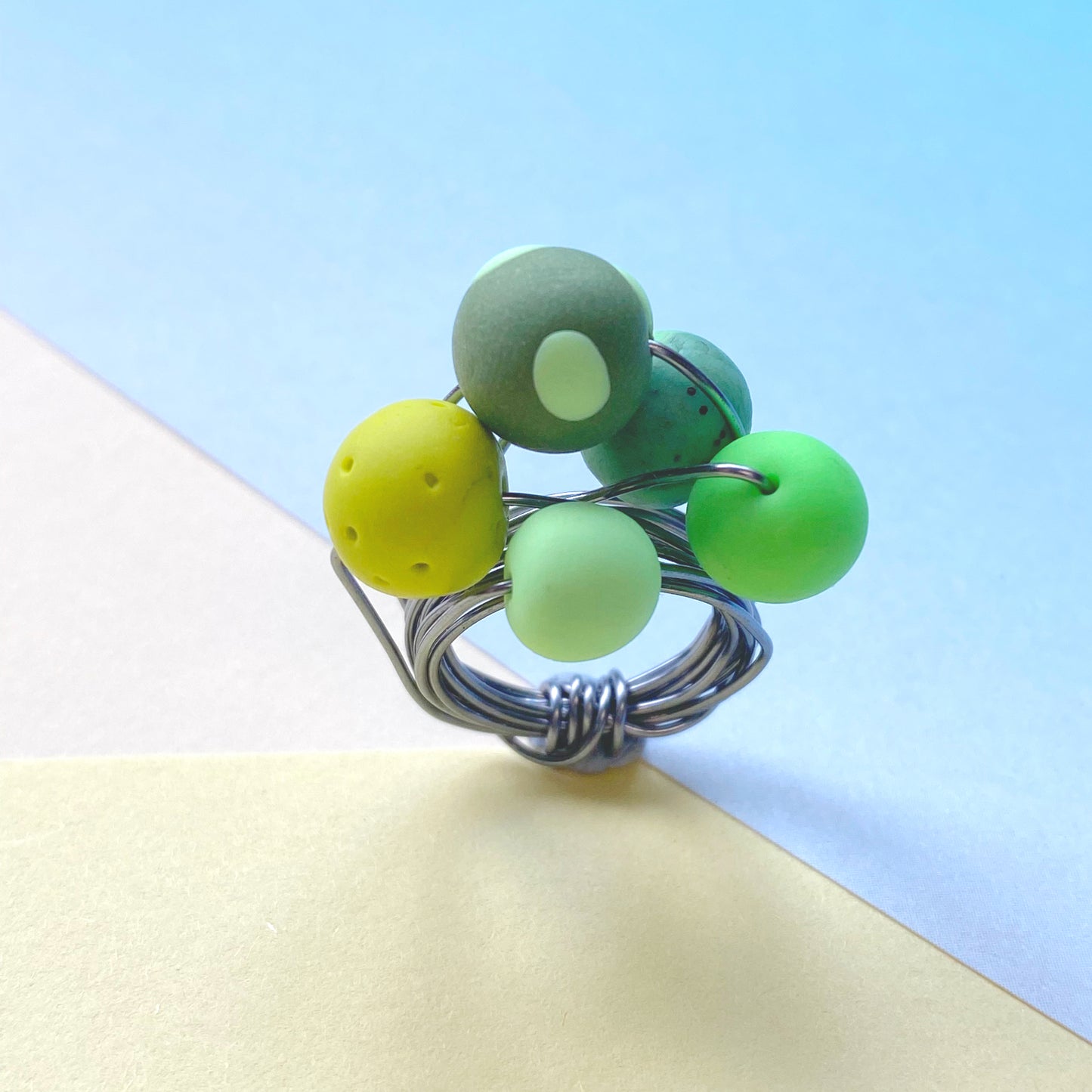 Wire ball rings - The Argentum Design Co
