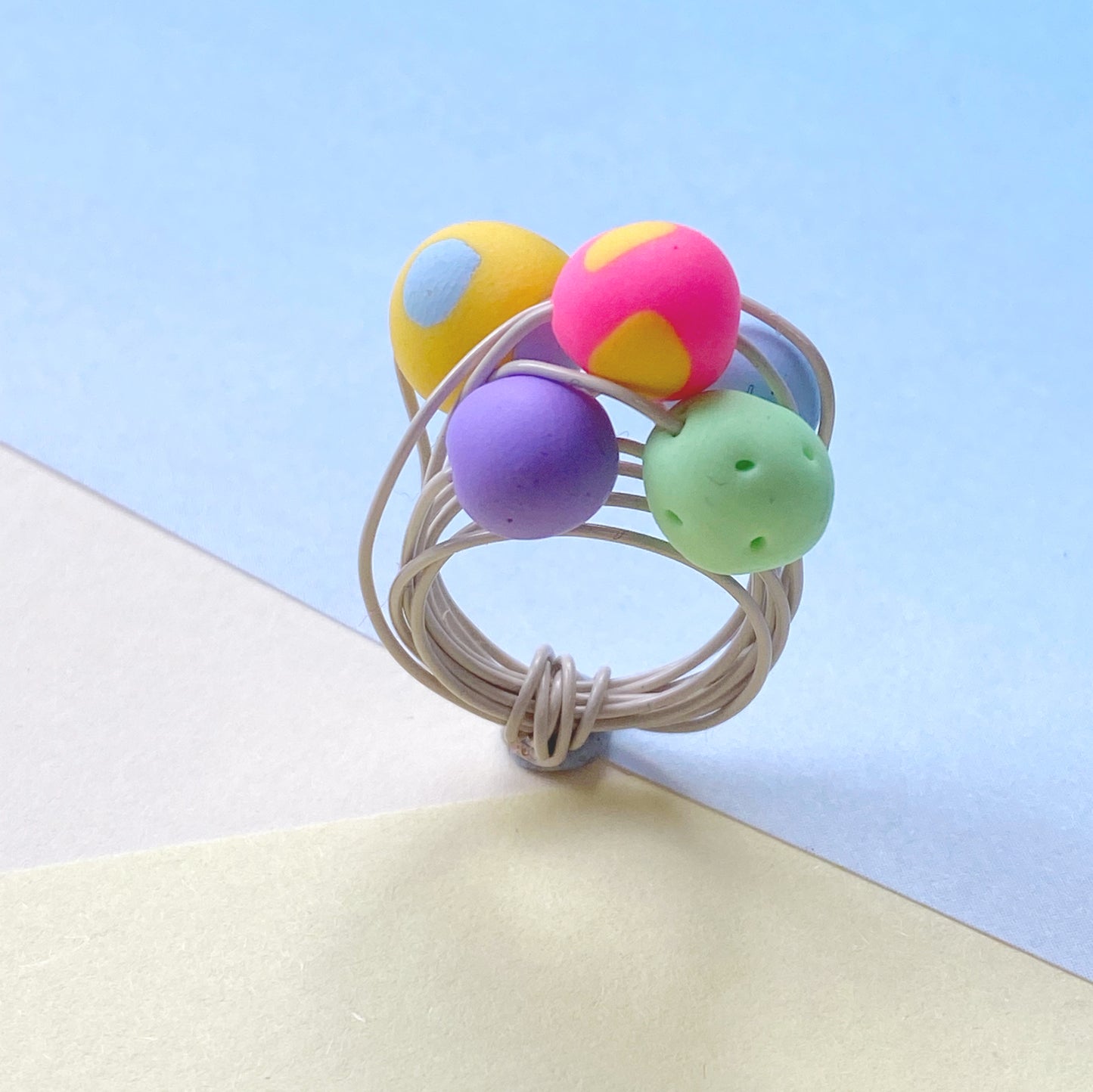 Wire ball rings - The Argentum Design Co