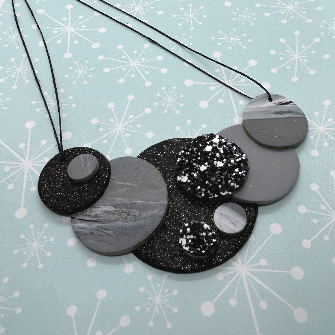 Sparkly Circle Necklace - The Argentum Design Co