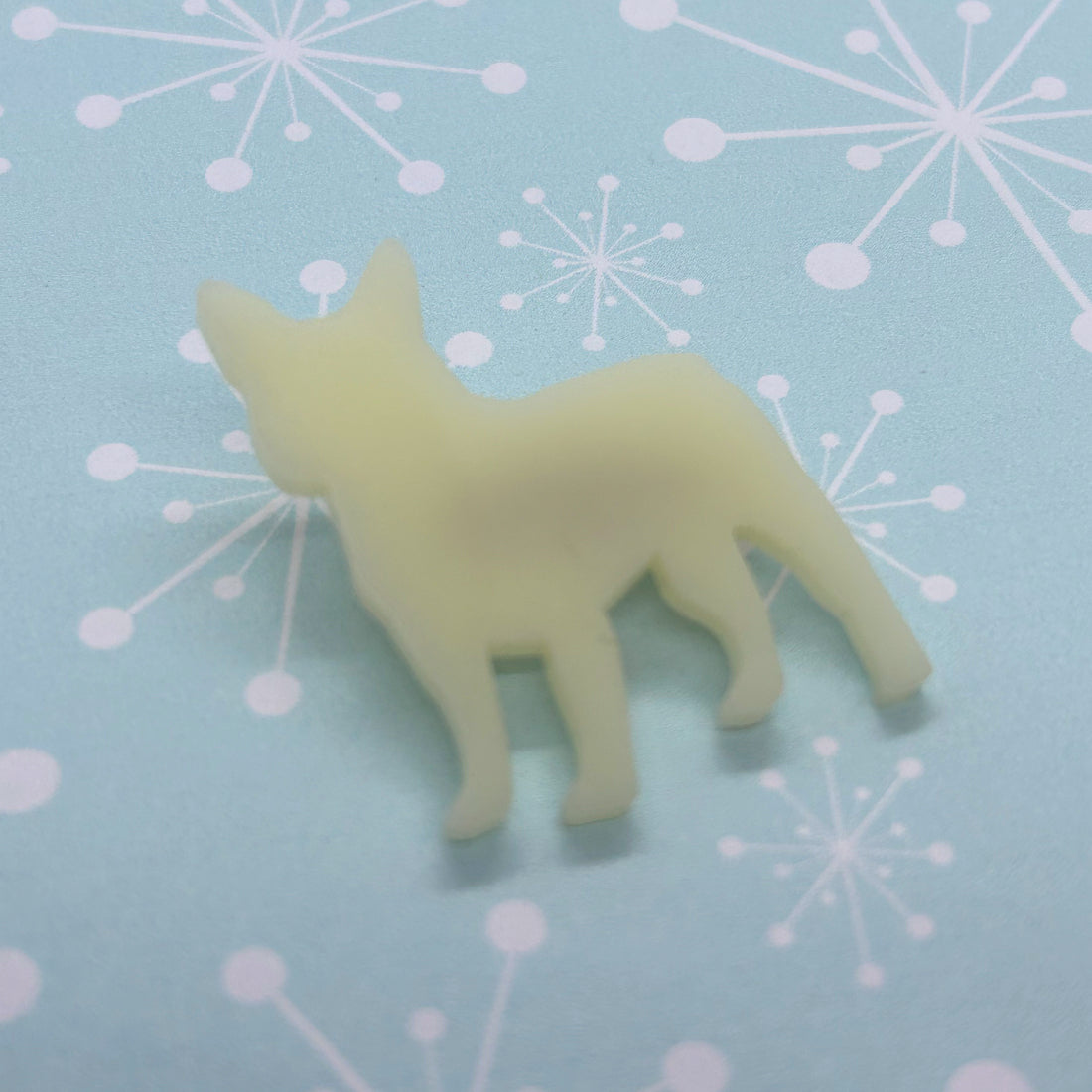 Acrylic French Bulldog brooch or necklace - The Argentum Design Co