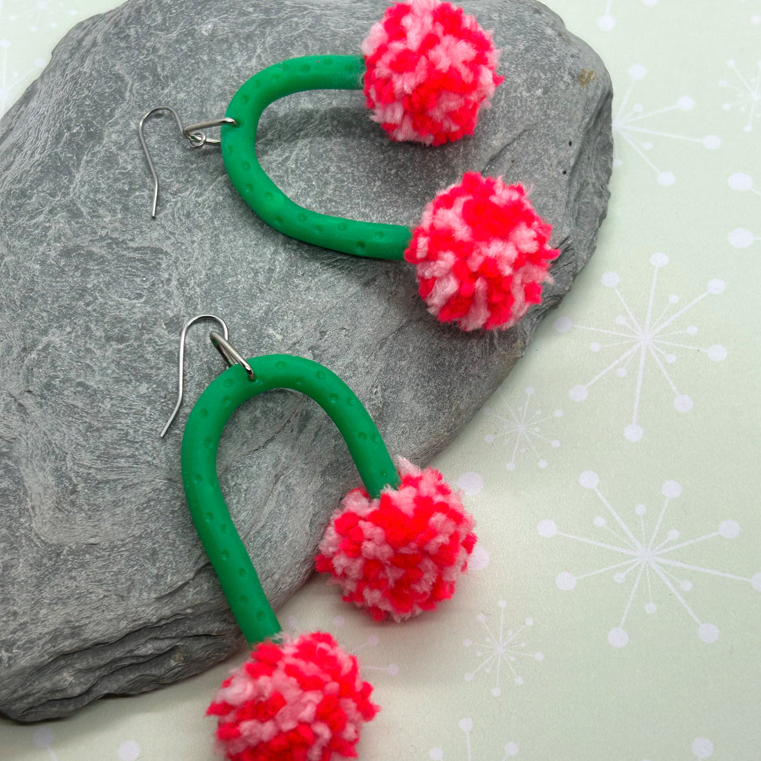 Pompidous Pom Pom Earrings - The Argentum Design Co