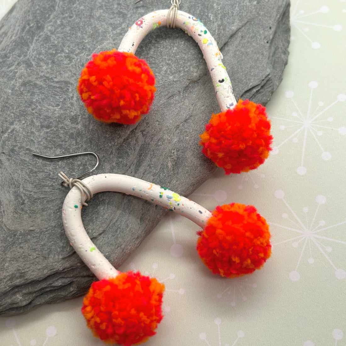 Pompidous Pom Pom Earrings - The Argentum Design Co