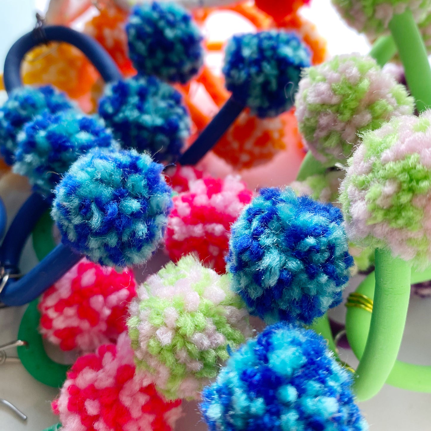 Pompidous Pom Pom Earrings - The Argentum Design Co