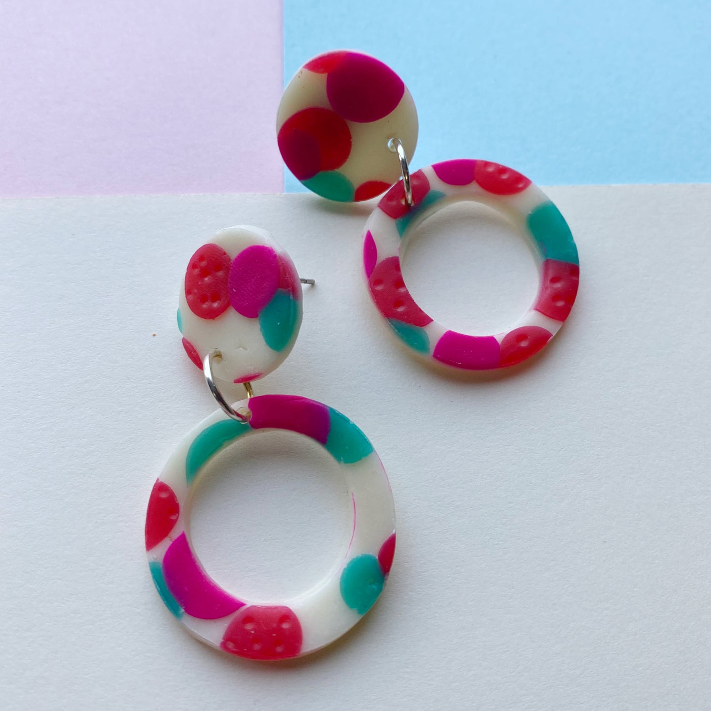 Translucent spotty earrings - The Argentum Design Co