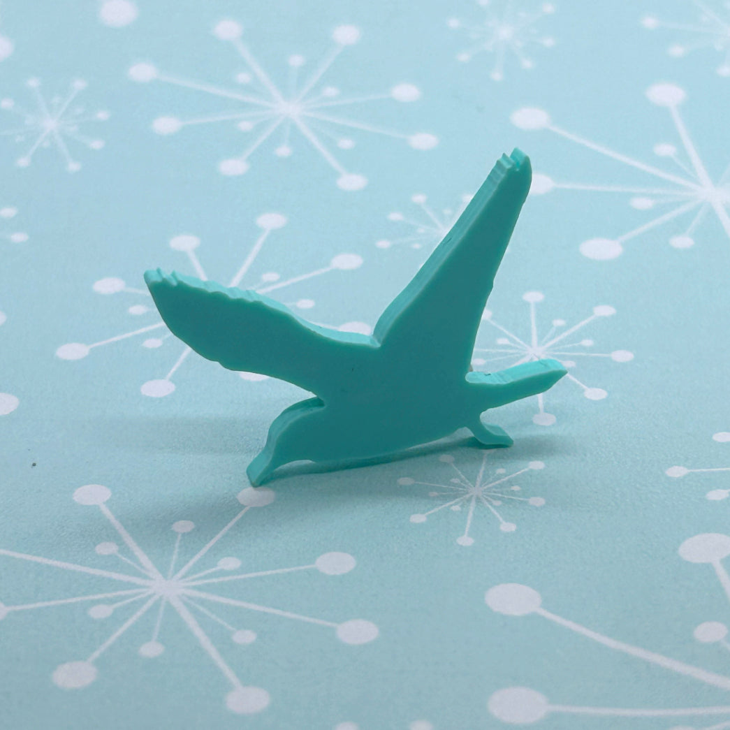 Acrylic Seagull necklaces and brooches - The Argentum Design Co