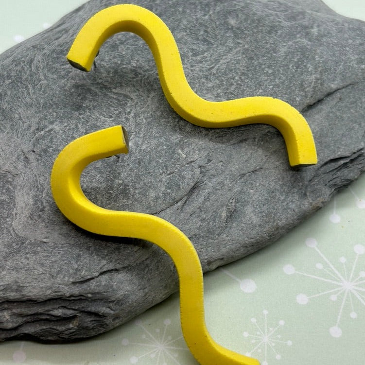 Long Wiggle Ear Studs - The Argentum Design Co