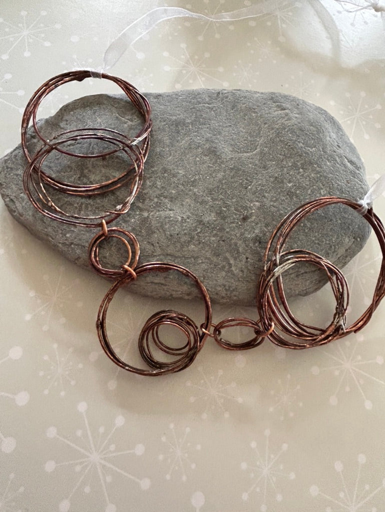 copper circle necklace - The Argentum Design Co