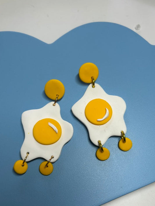 egg earring - The Argentum Design Co