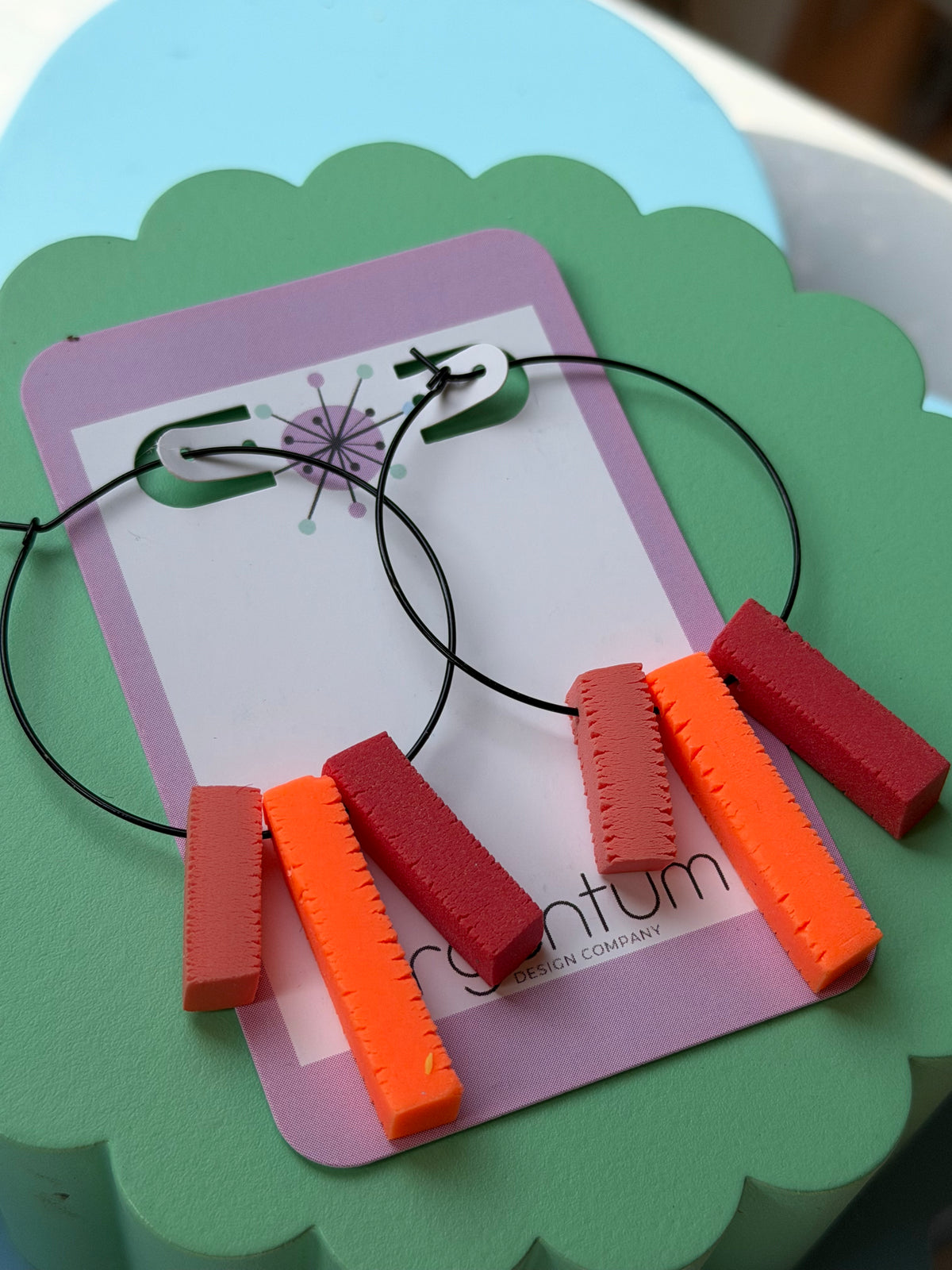 line hoops and necklaces