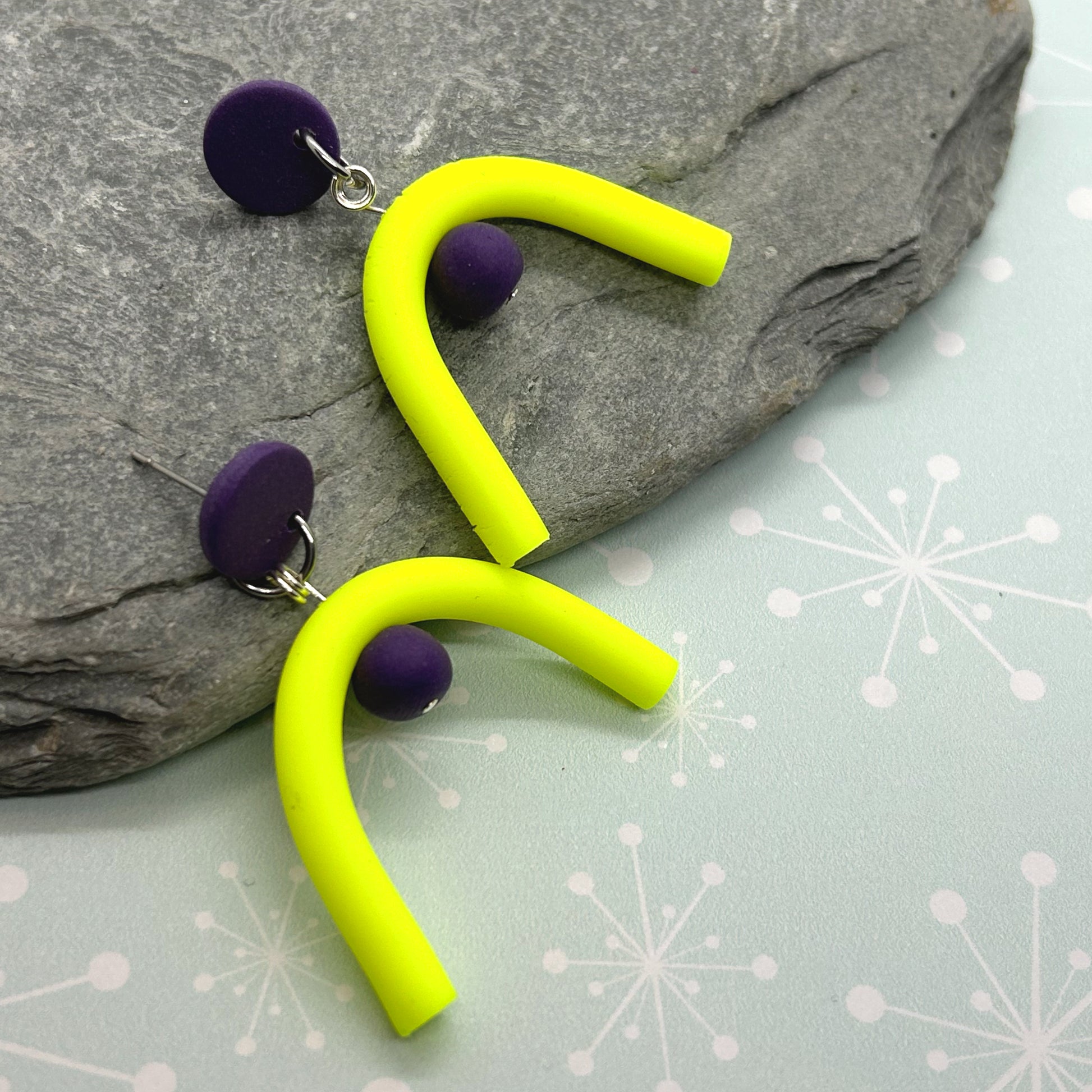 Archie - Colourful Arch Shape Earrings - The Argentum Design Co