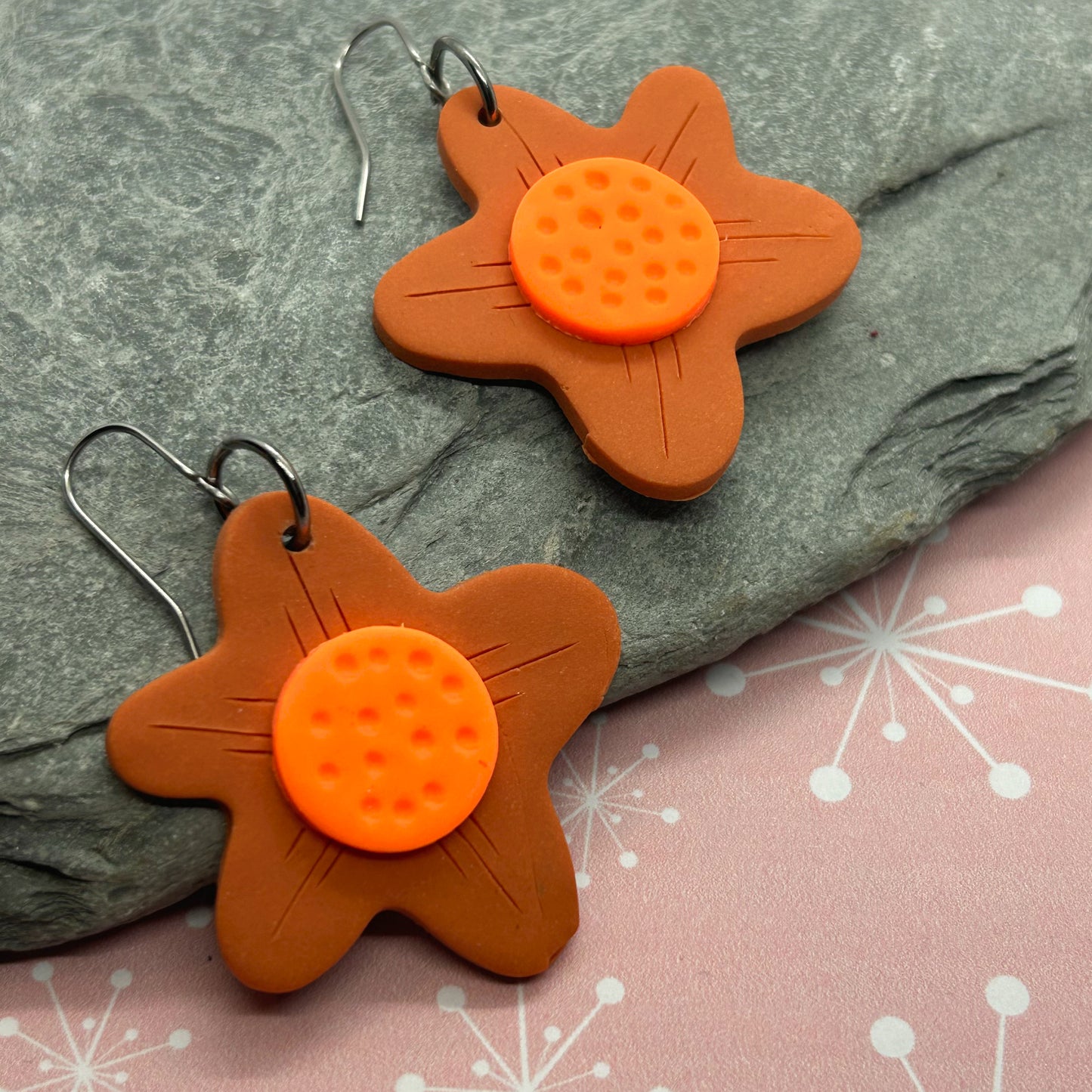Large Daisy Earrings - The Argentum Design Co