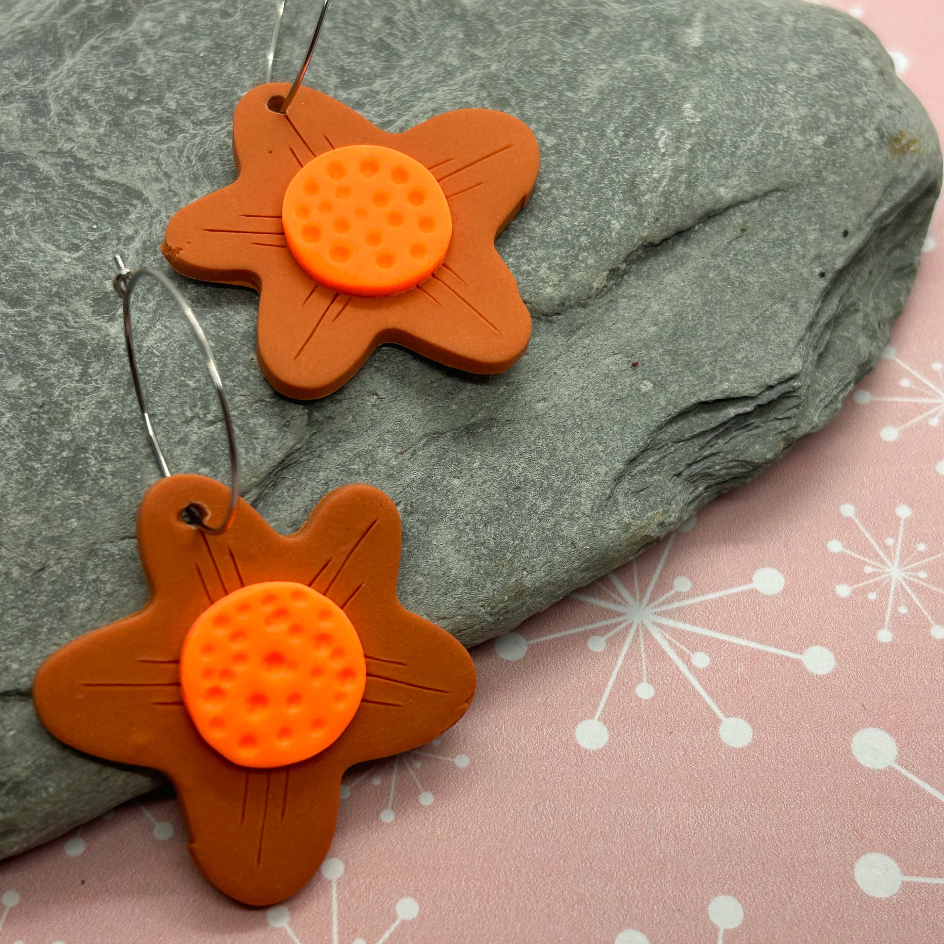 Large Daisy Earrings - The Argentum Design Co