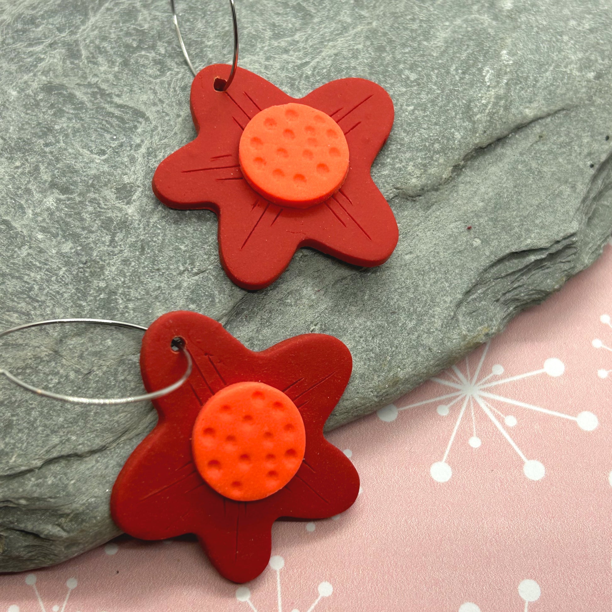 Large Daisy Earrings - The Argentum Design Co
