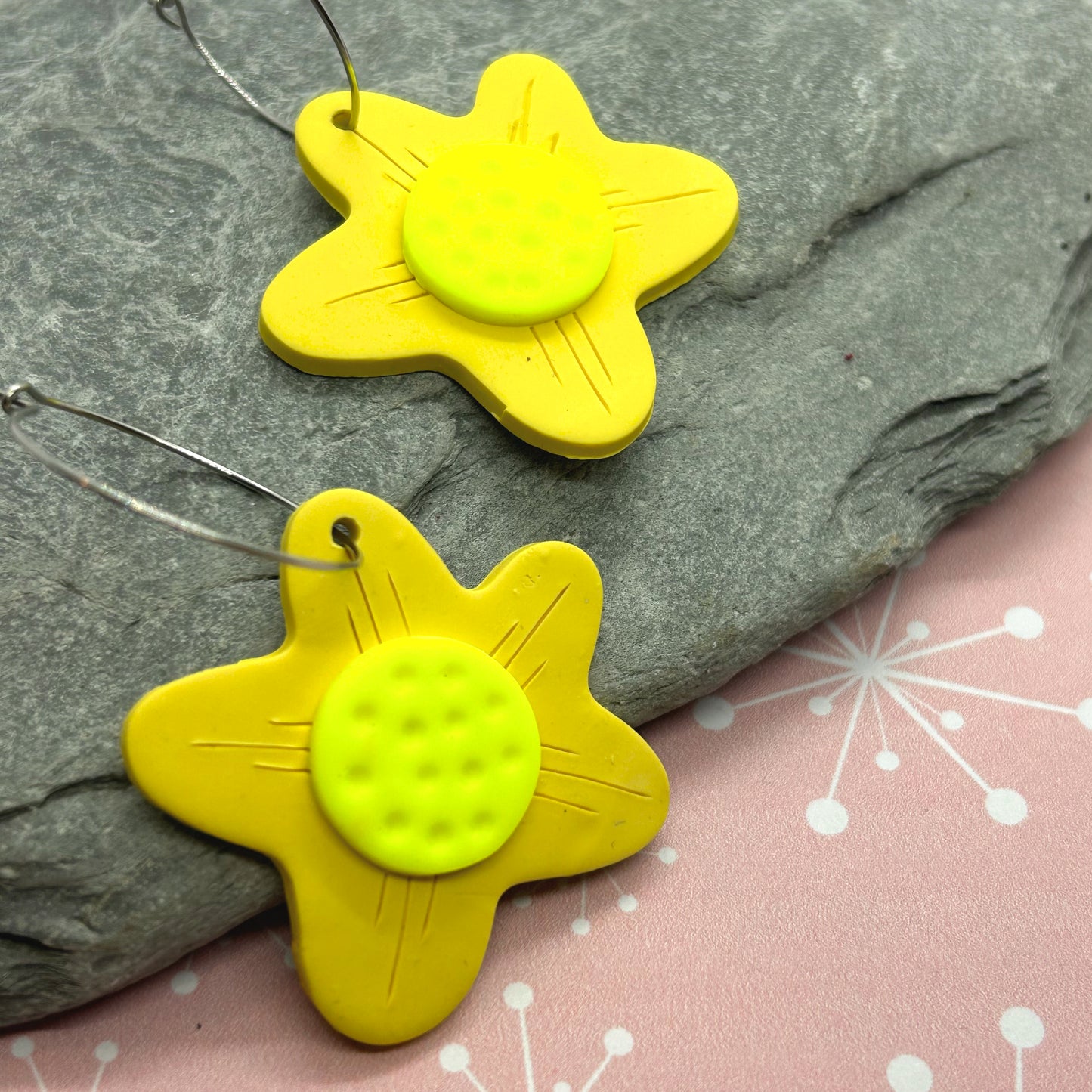 Large Daisy Earrings - The Argentum Design Co