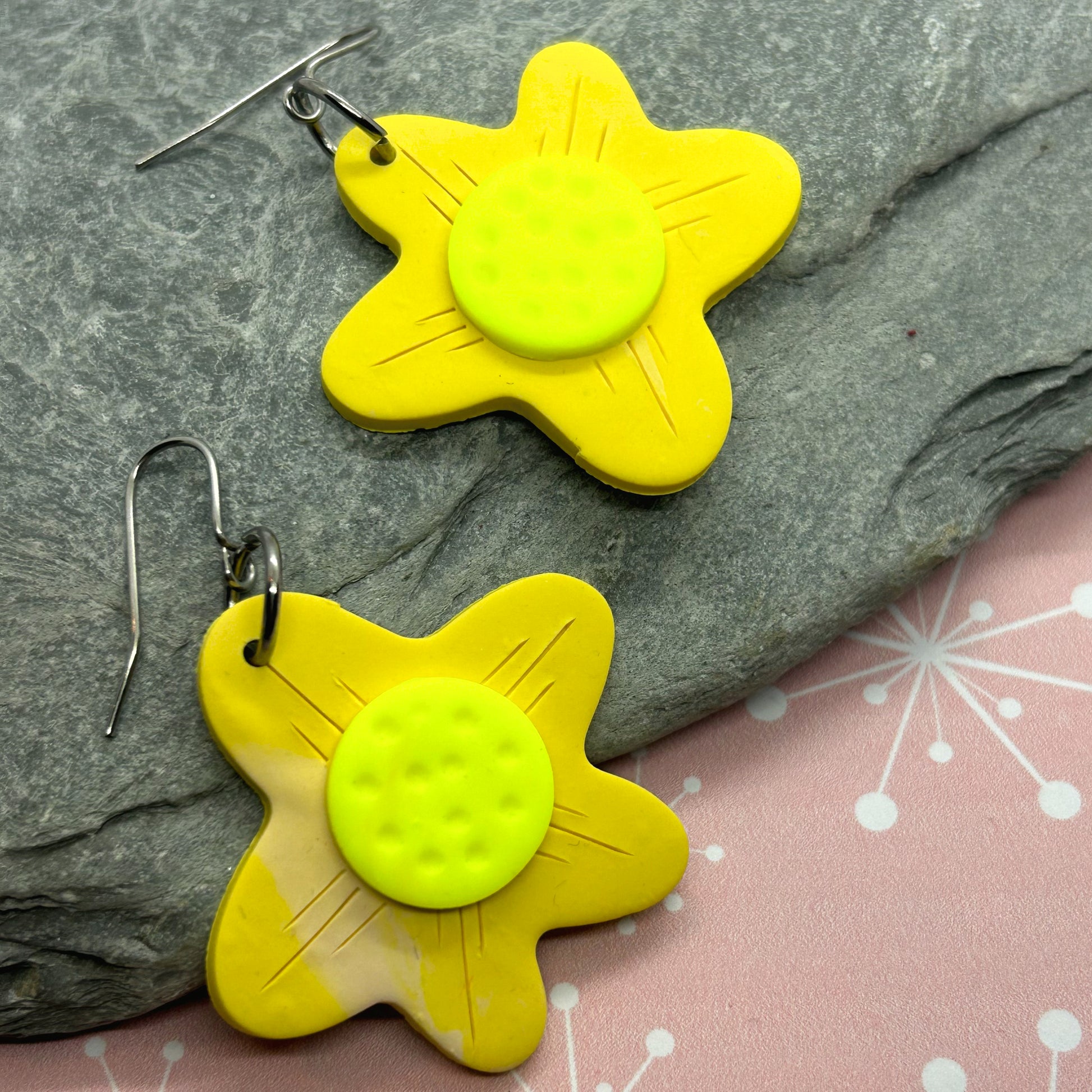 Large Daisy Earrings - The Argentum Design Co