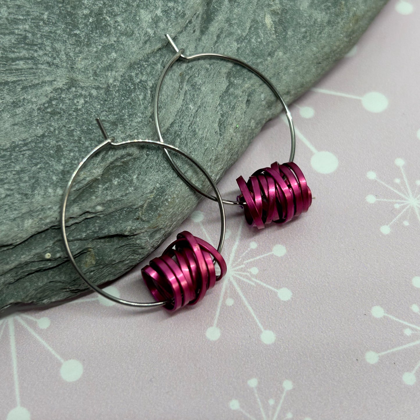 You're winding me up ear hoops - The Argentum Design Co