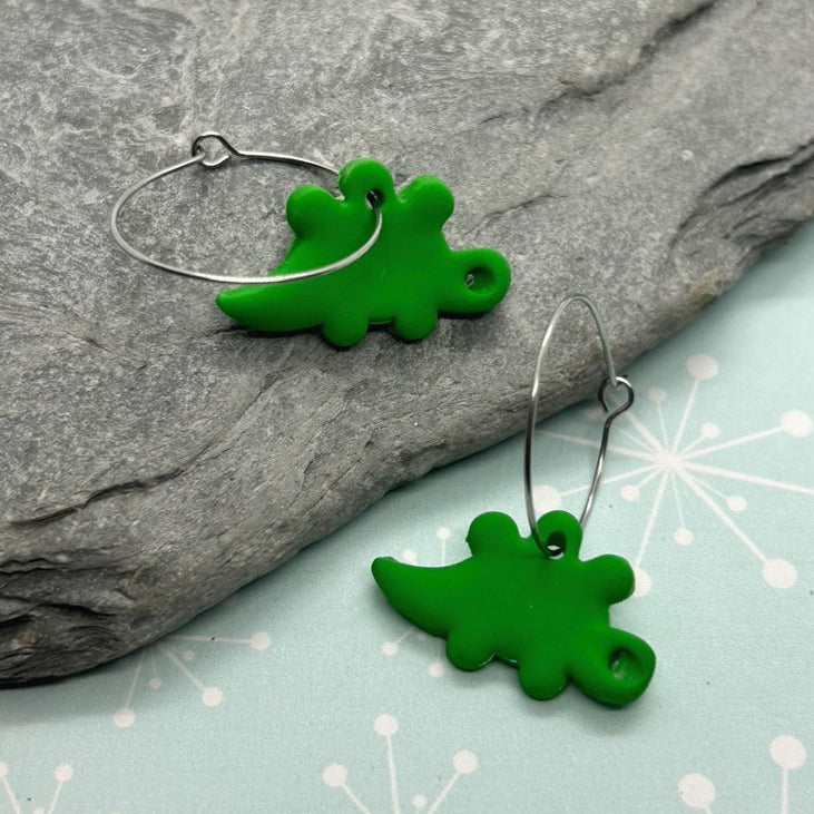 Mini Dino Earrings - The Argentum Design Co