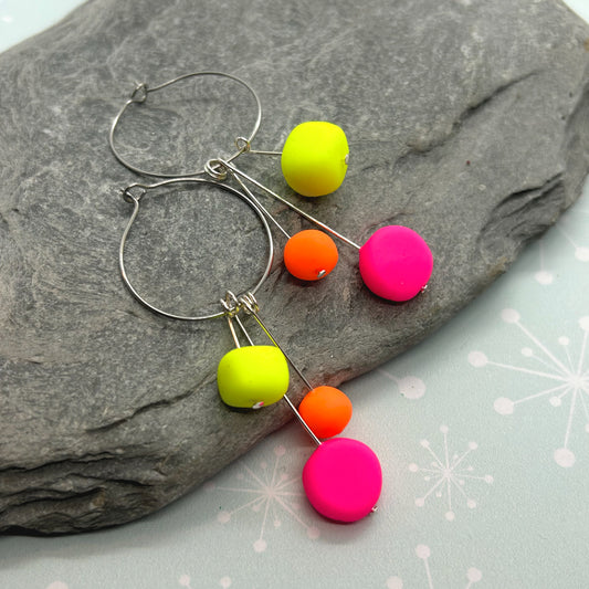 Lollipop Drop Hoop earrings - The Argentum Design Co