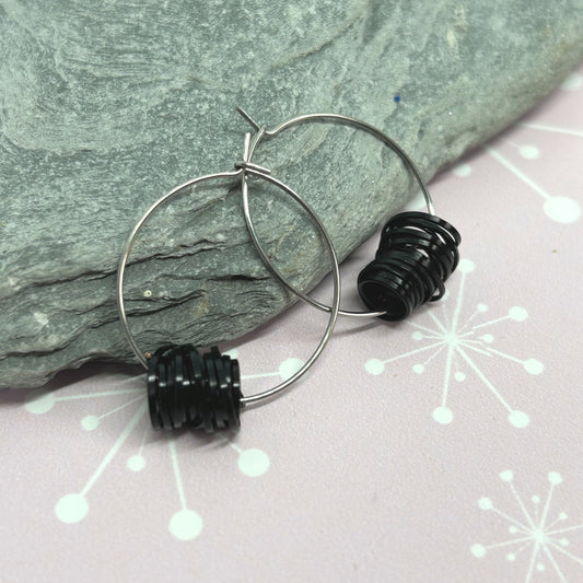 You're winding me up ear hoops - The Argentum Design Co