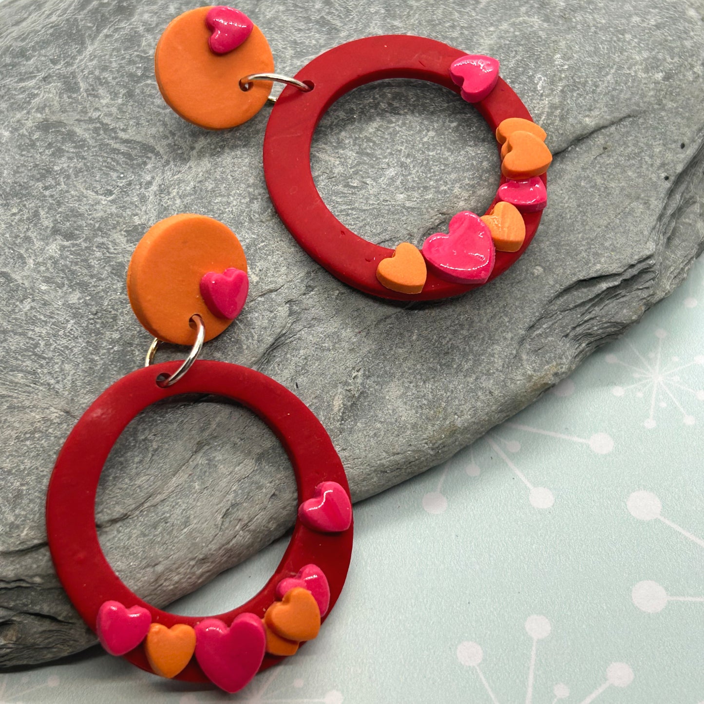 Love heart hoops earrings - The Argentum Design Co