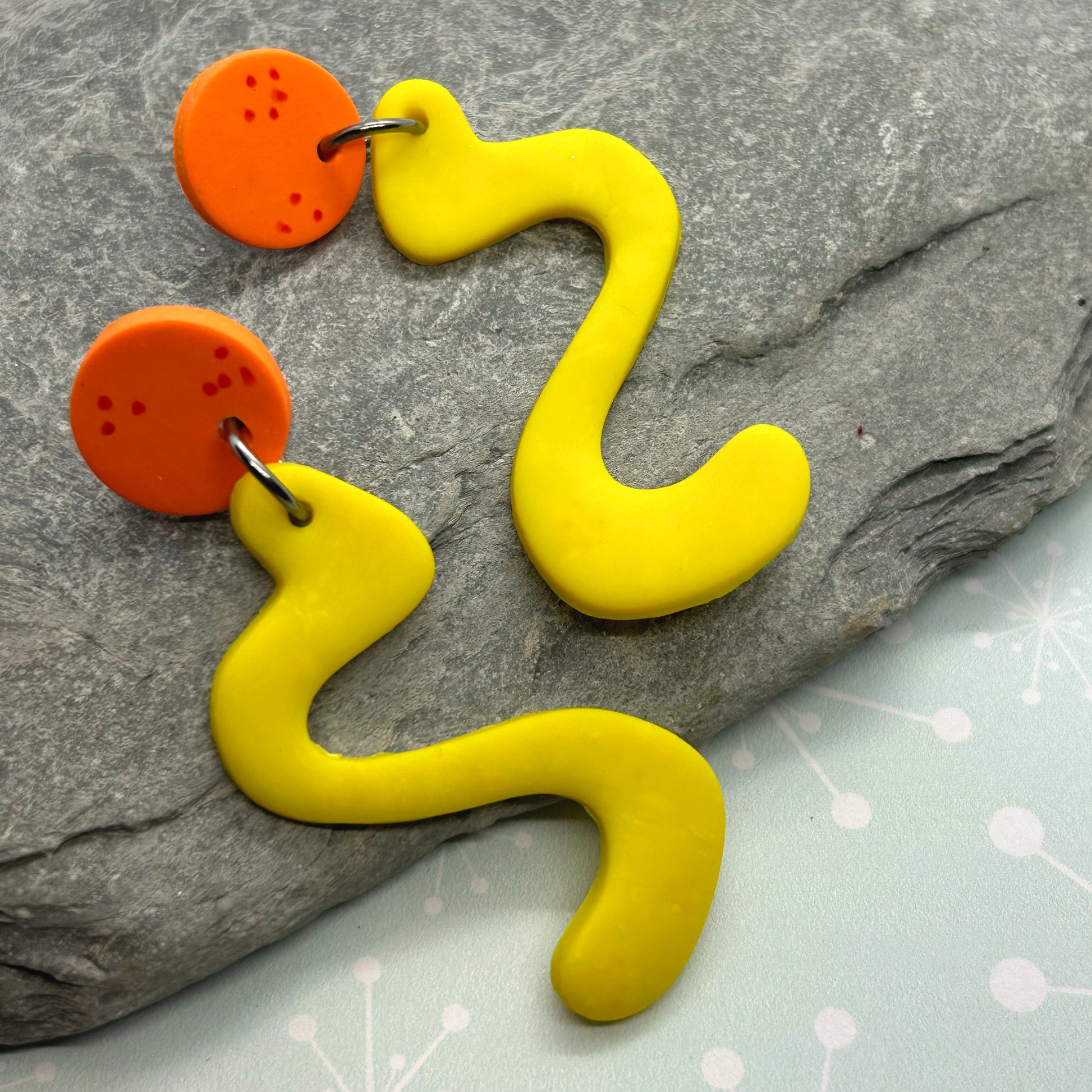 Jelly Snake Stud drop Earrings - The Argentum Design Co