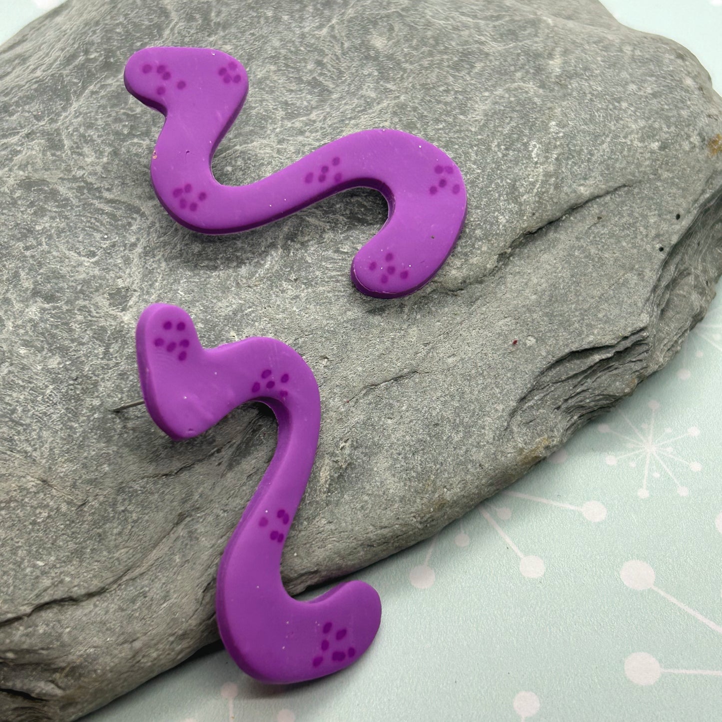 Jelly Snake Studs - The Argentum Design Co