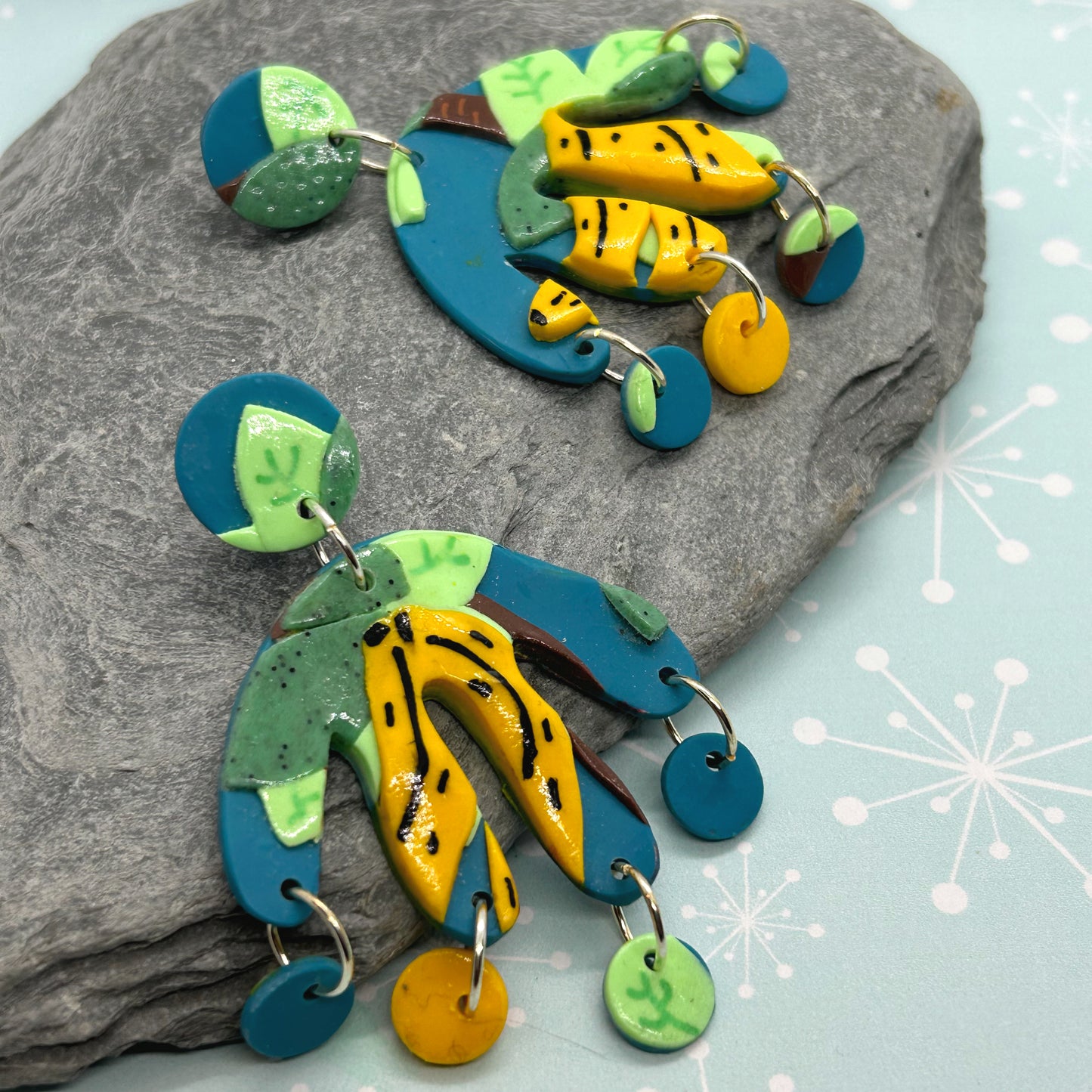 Jungle Banana Earrings - The Argentum Design Co