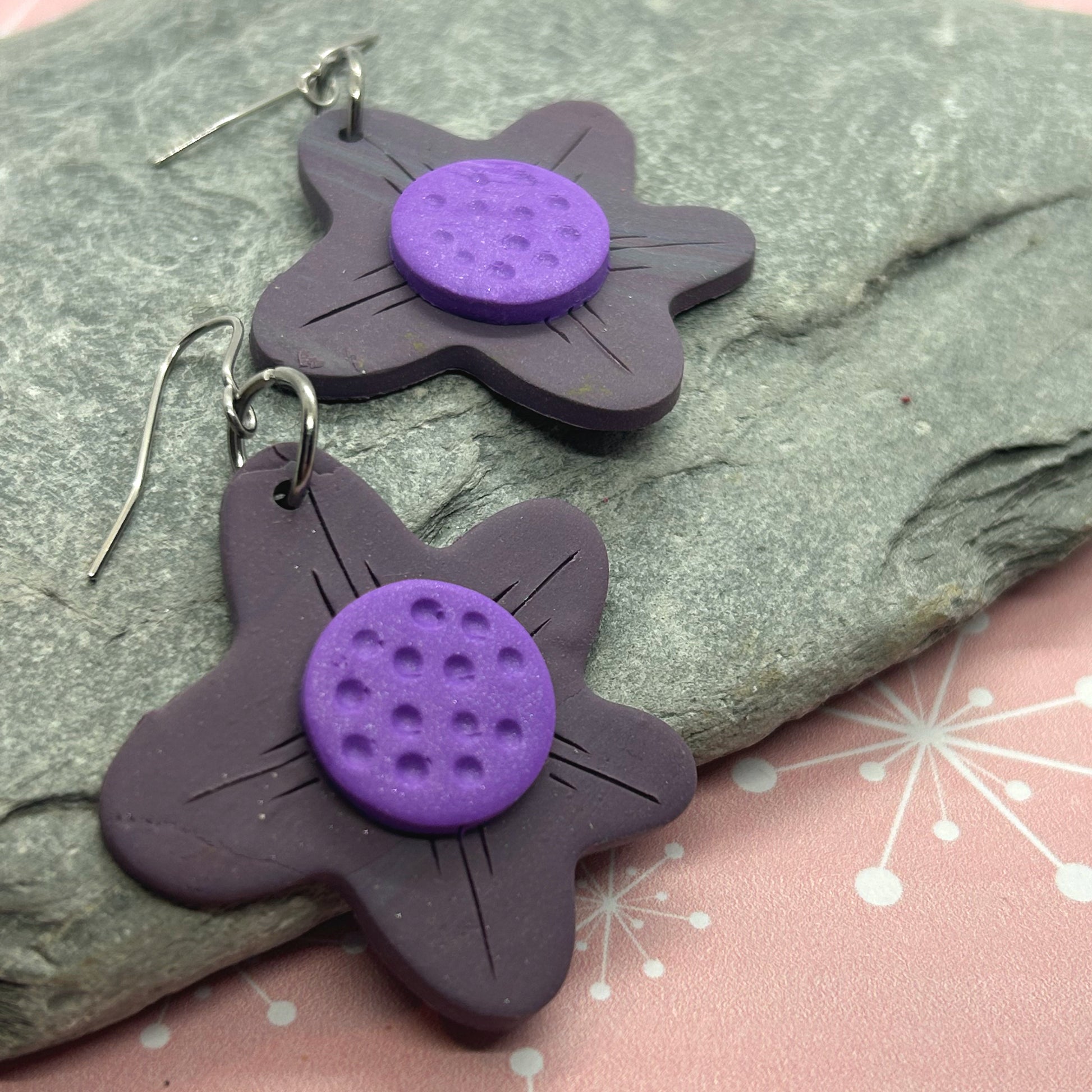 Large Daisy Earrings - The Argentum Design Co